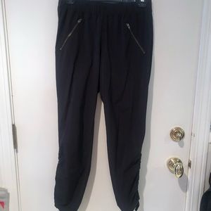 Athleta black nylon lounge pants size 2.